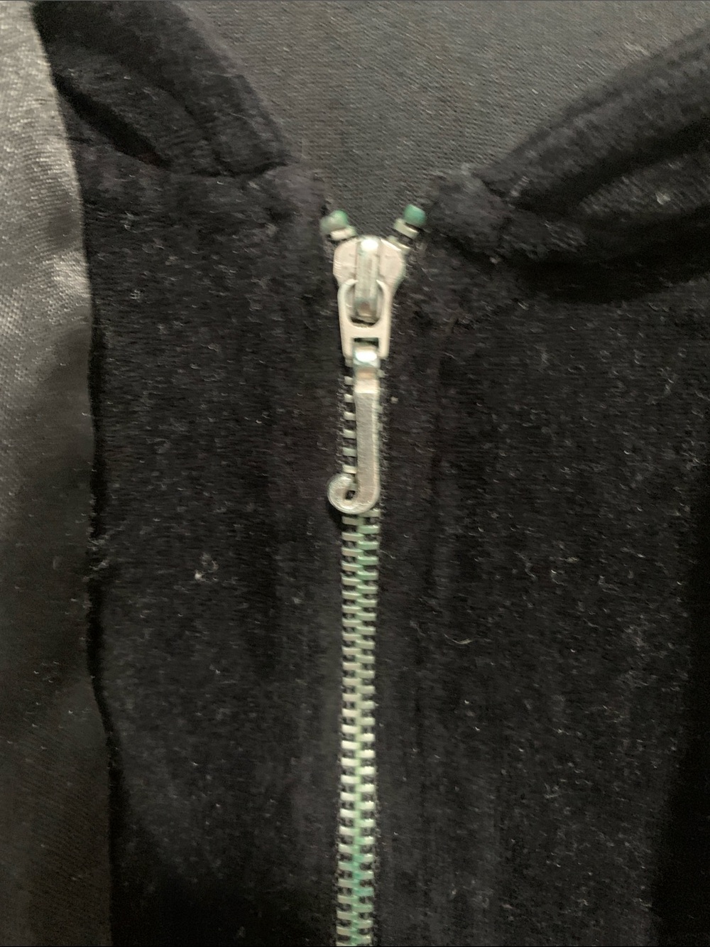 Juicy Couture Velvet Zip-Up Hoodie Jacket in Black - Picture 3 of 9